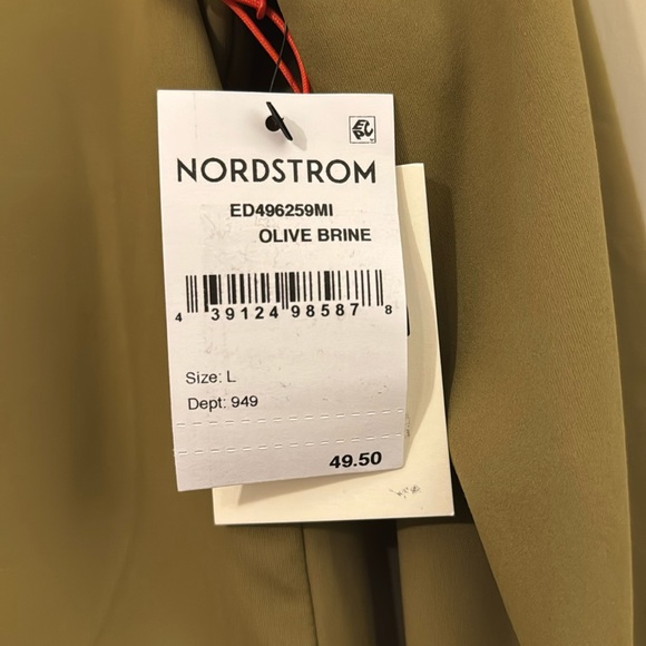 NWT- Open Edit Smooth Edit Scoop Neck Top, Olive Brine, size Large - Picture 8 of 8